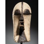 Tribal/Ethnographic: Female Kifwebe mask, Songye People, DRC, 2nd quarter of 20th century 42cm high.