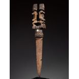 Tribal/Ethnographic: Cult knife with double figure handle, Dogon People, Mali, 1st quarter of 20th