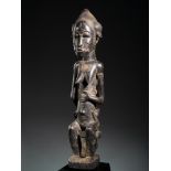 Tribal/Ethnographic: Maternity figure, Baule People, Ivory Coast, 2nd quarter of 20th century 50cm