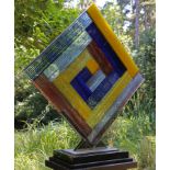 Interior Design/Modern Sculpture: Martyn Barratt, ARBS, Born 1965, Glass Sculpture, Signed