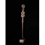 Tribal: Kuba Shoowa ritual hairpin Kuba people, DRC 35cm