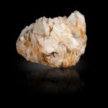 Minerals: An Angel calcite specimen on stand Mexico 45cm