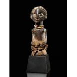 Tribal: Songye half figure decorated with beads Songye people, DRC 12cm