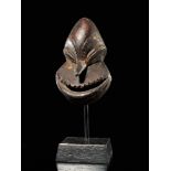 Tribal: Hemba miniature Isoko Mutu mask Hemba people, DRC 11cm