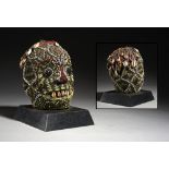 Tribal: Beaded Ceremonial Head |Atwonzen| Grassland people, Cameroon, 1920’s Beaded heads such as