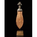 Tribal: Kuba knife with copper blade Kuba people, DRC 36cm