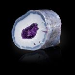 Minerals: A polished amethyst nodule Brazil 22cm high