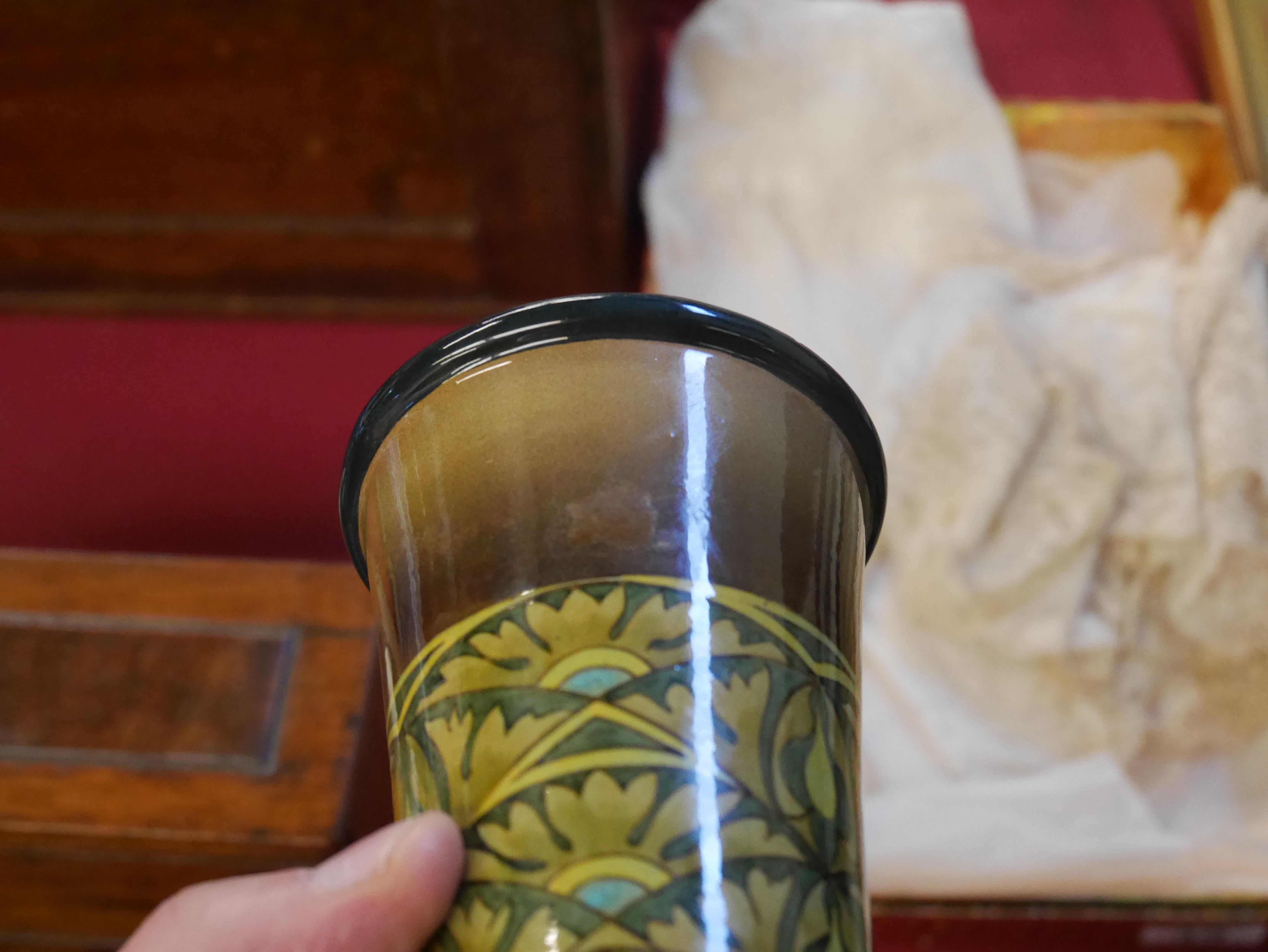 Doulton faience 11.5" vase - Image 2 of 6