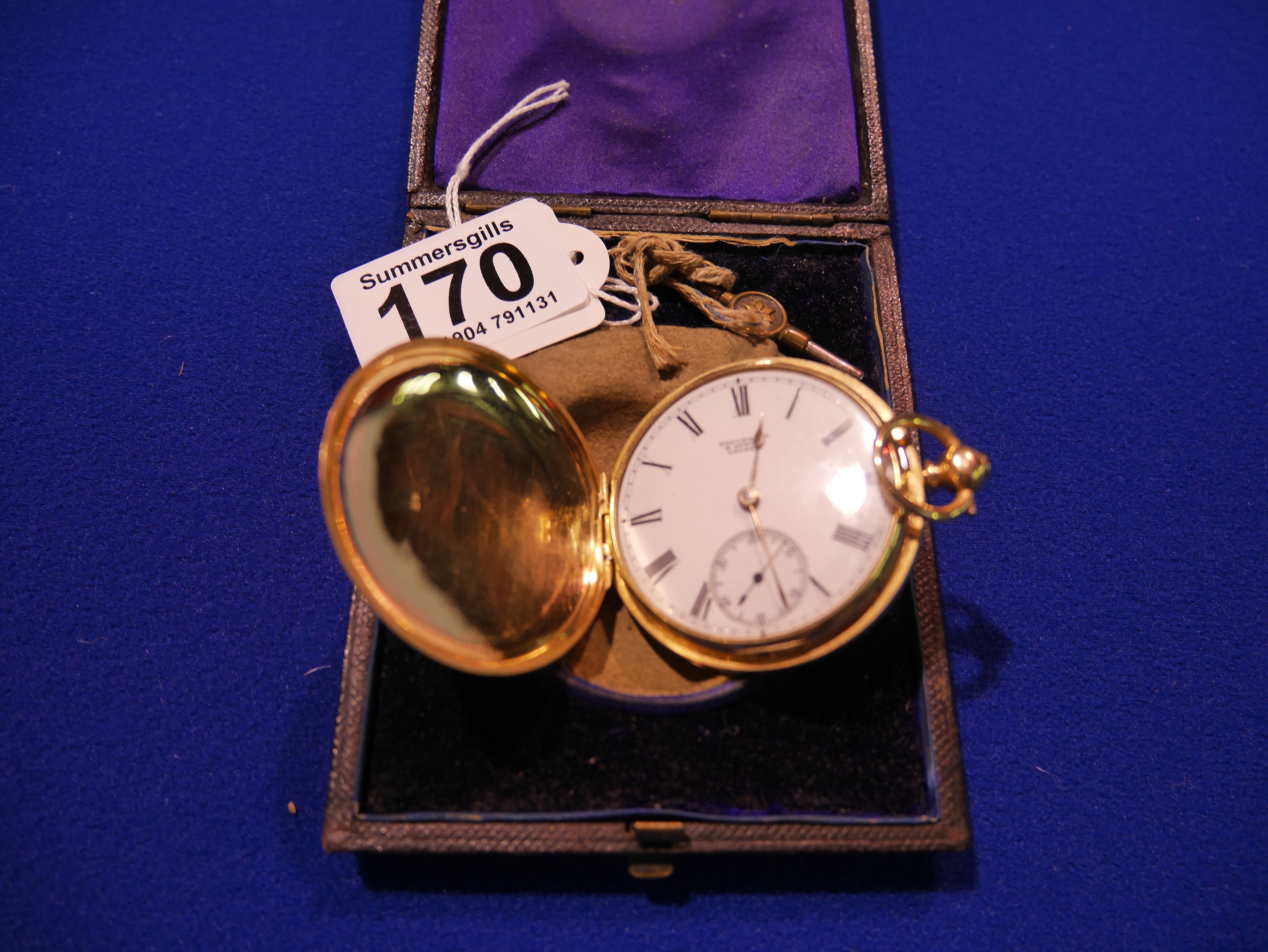 18ct Gold London pocket watch