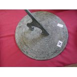 Brass sundial