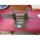 Antique goffering iron