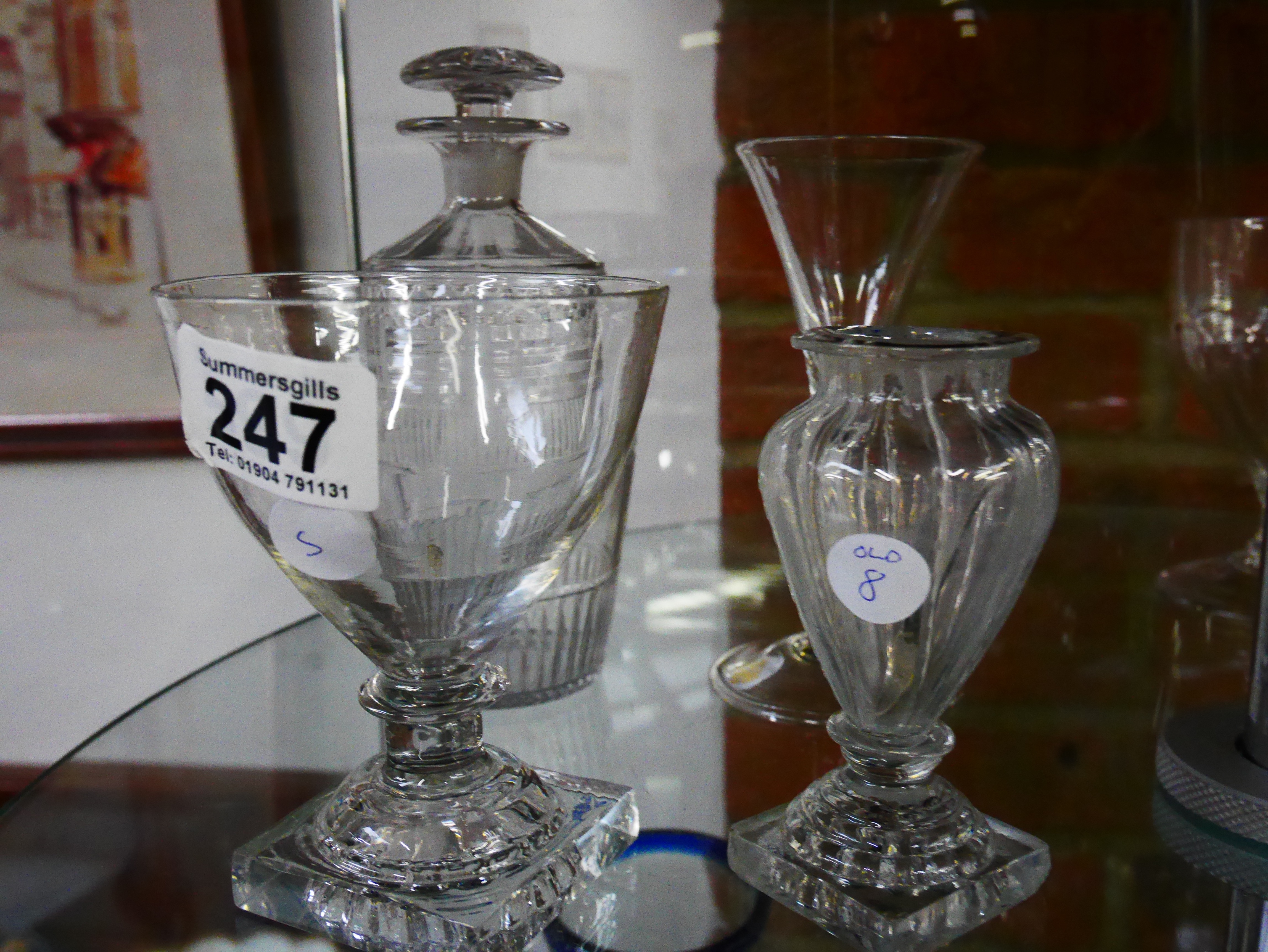 1880's glassware x 4