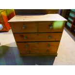 Victorian pine chest