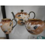 3 piece Doulton coffee set