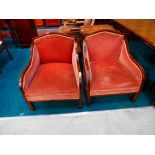 2 antique sofa chairs