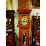 Pine longcase clock
