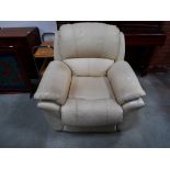 Leather recliner