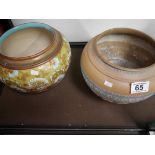 2 x Doulton planters