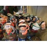 Collection of Royal Doulton Toby jugs