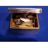 Sheffield Silver box and contents