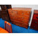 Victorian mahogany 3ht chest