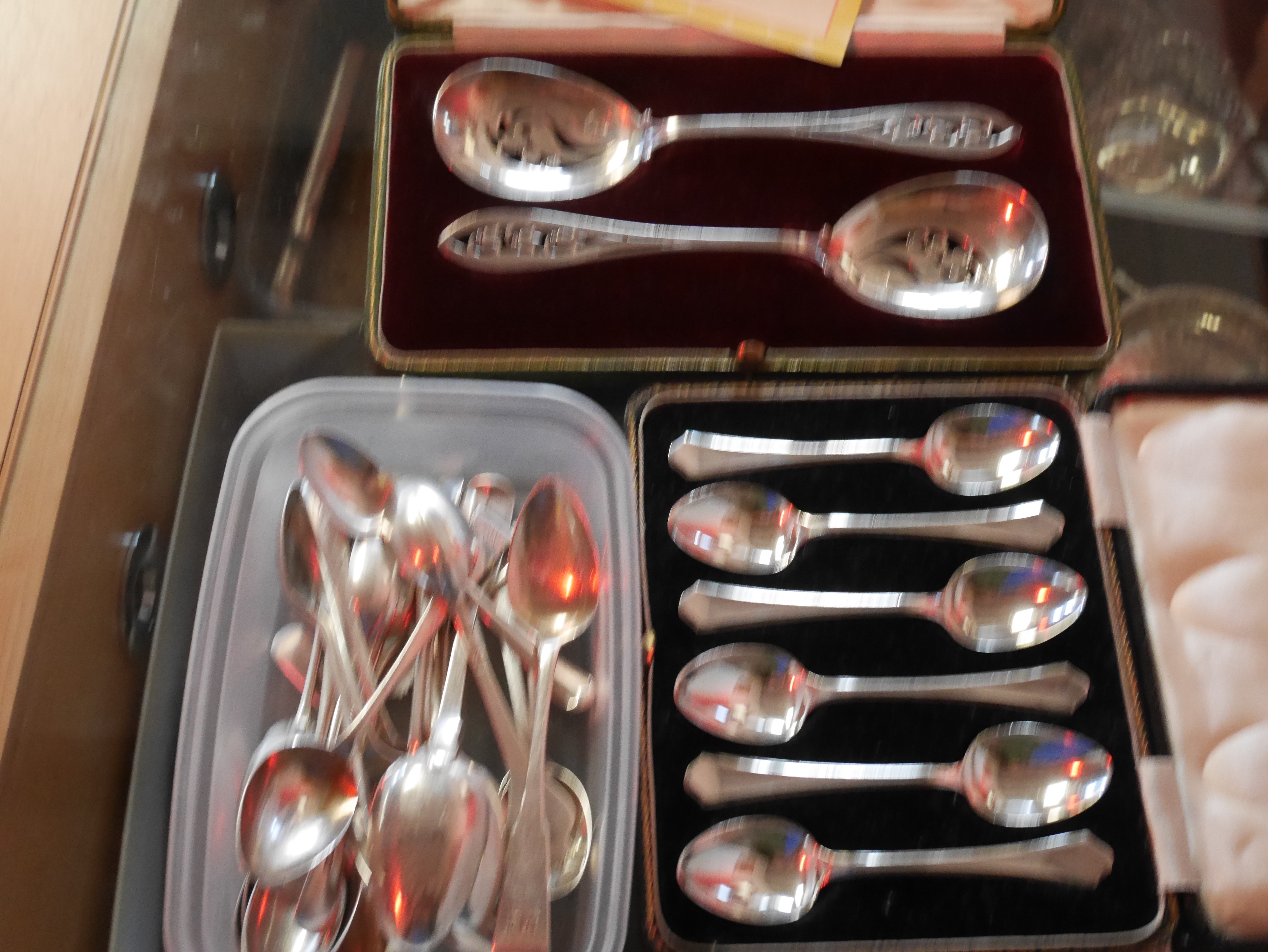 Silver cutlery etc.