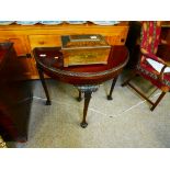 Edwardian mahogany card table