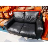 2 seater leather settee