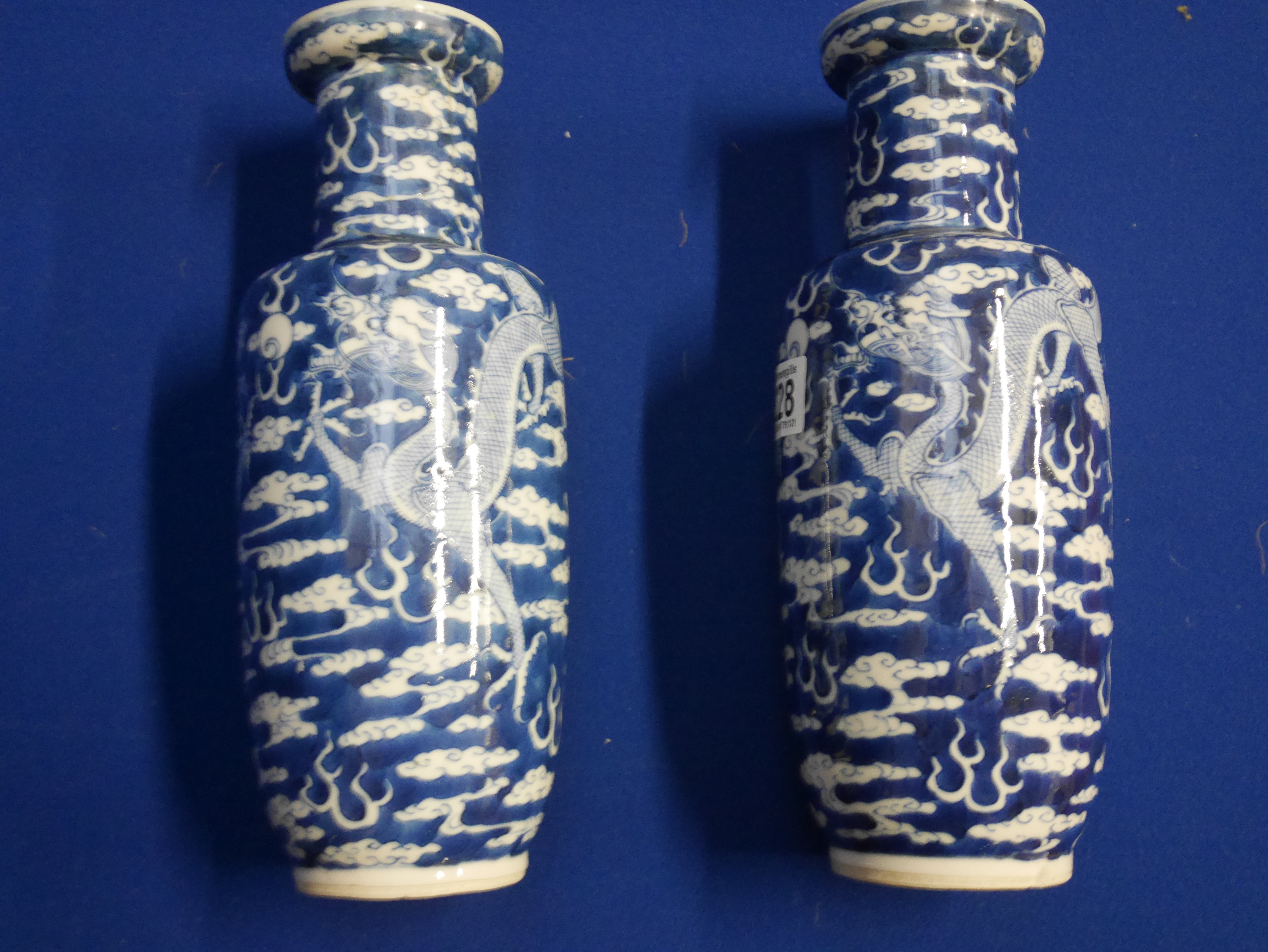 Pair of Chinese vases with Chinese 6 characture marks - Image 6 of 11