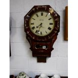 Antique rosewood wall clock