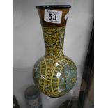 Doulton faience 11.5" vase