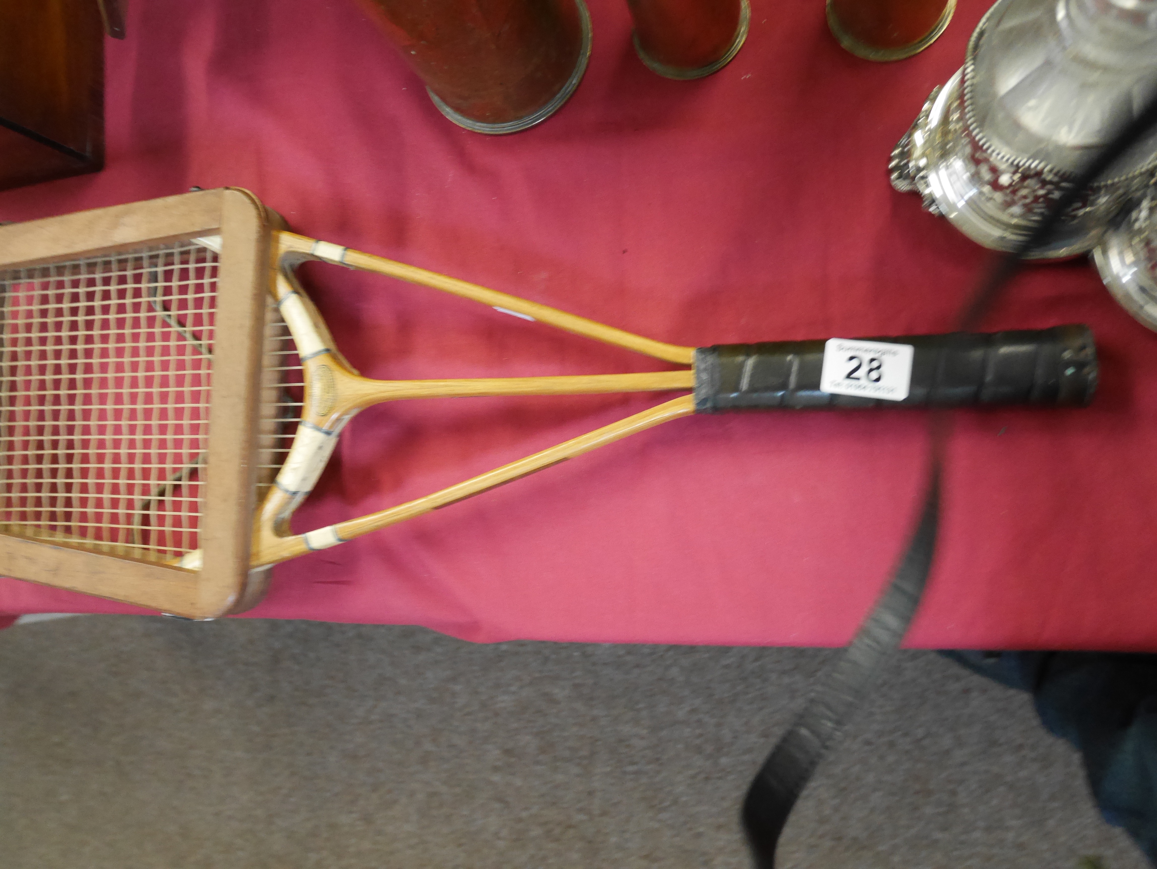 Tennis racket by Finnigans of London & Manchester - Image 2 of 2