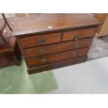 Mahogany pine chest