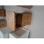 Pine bedside cabinet