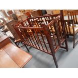 Edwardian inlaid cot