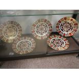 5 x 27cm Crown Derby plates (1st condition)
