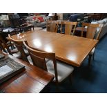 Dining table and 6 chairs