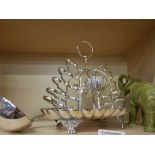 Silver plated items and elephant