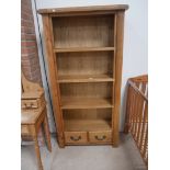 Oak modern display cabinet