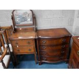 Oak dressing table and repro. Chest