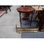 Edwardian side table and curb
