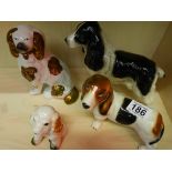 4 x dog figures