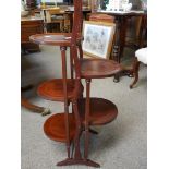 Mahogany Edwardian cake stand