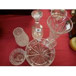 Cut glass items