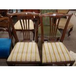 2 Mahogany dining chairs