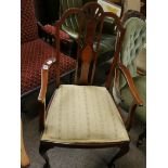 Edwardian inlaid armchair