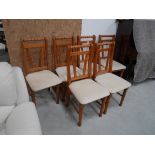 6 Pine dining chairs