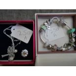 Pandora bracelet and Jon Richard necklace