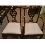 2 Mahogany child's chairs