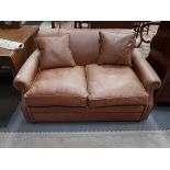 Leather 2 seater sofa